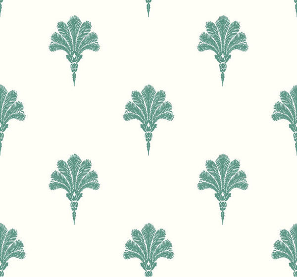 Summer Fan - Tropic Green Wallcovering | Malibu Wallcovering