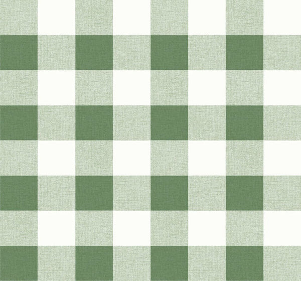 Picnic Plaid - Greenery Wallcovering | Malibu Wallcovering