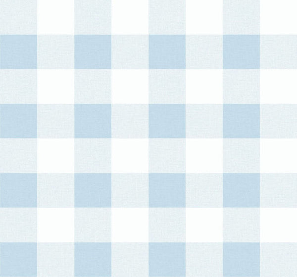 Picnic Plaid - Blue Oasis Wallcovering | Malibu Wallcovering