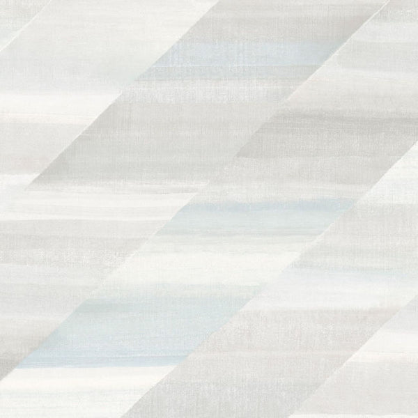 Rainbow Diagonals - Daydream Gray and Blue Oasis Wallcovering | Malibu Wallcovering