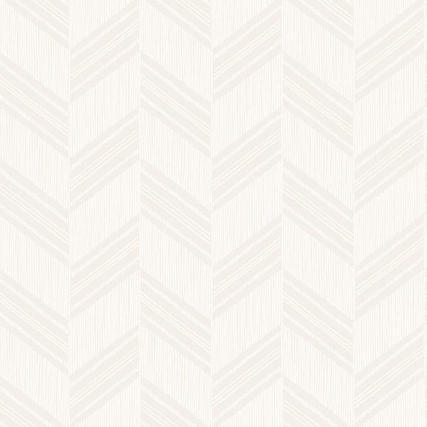 Boho Chevron Stripe - Daydream Gray and Ivory Wallcovering | Malibu Wallcovering