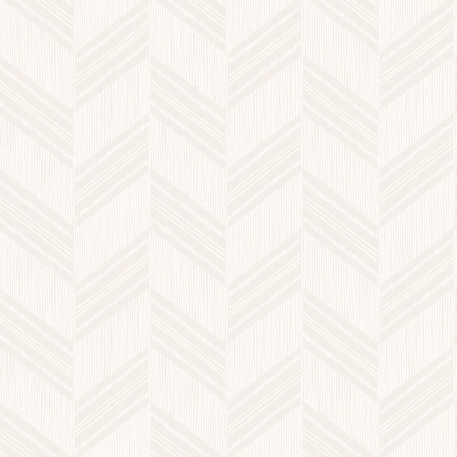 Boho Chevron Stripe - Daydream Gray and Ivory Wallcovering | Malibu Wallpaper