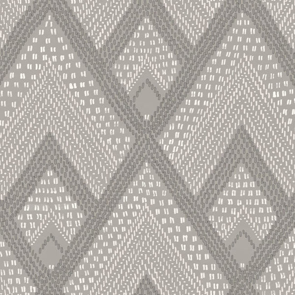 Panama Boho Diamonds - Cove Gray Wallcovering | Malibu Wallcovering
