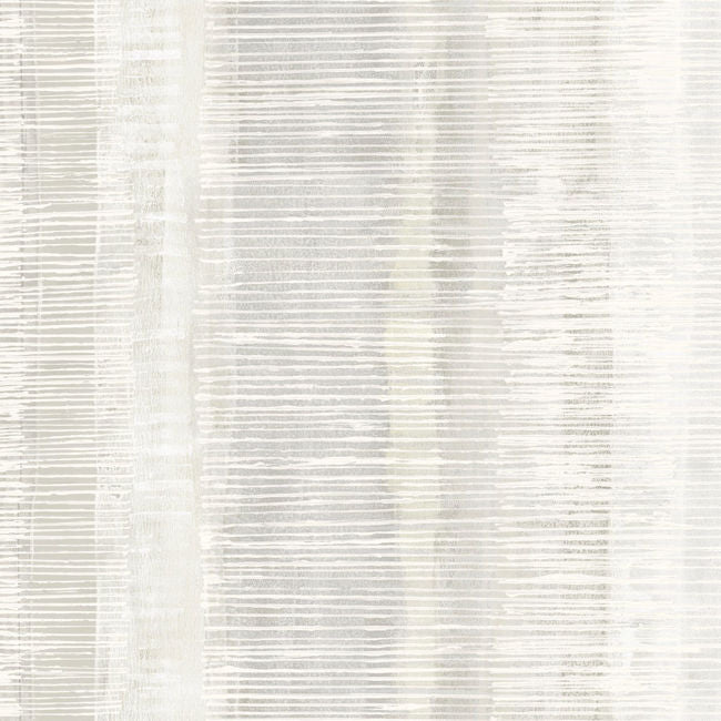 Tikki Natural Ombre - Gray Mist and Ivory Wallcovering | Malibu Wallpaper