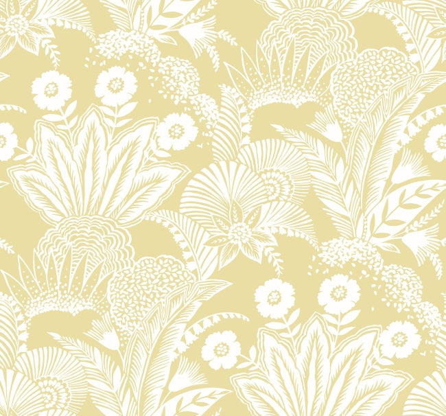 Suvi - Butter Wallcovering | Malibu Wallpaper