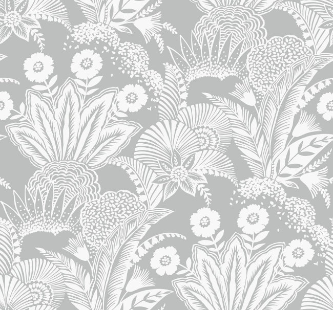 Suvi - Bluish Gray Wallcovering | Malibu Wallpaper