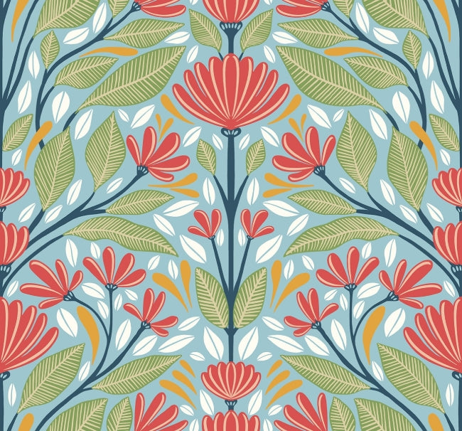 Carmela - Summer Graden Wallcovering | Malibu Wallpaper