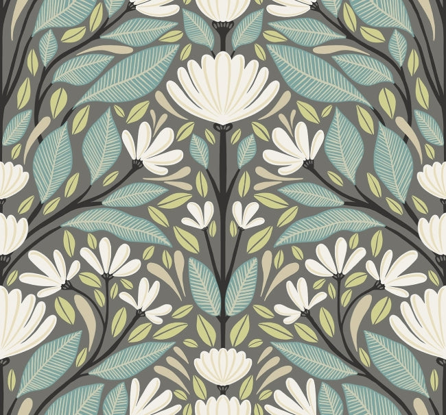 Carmela - Spirit Green Wallcovering | Malibu Wallpaper