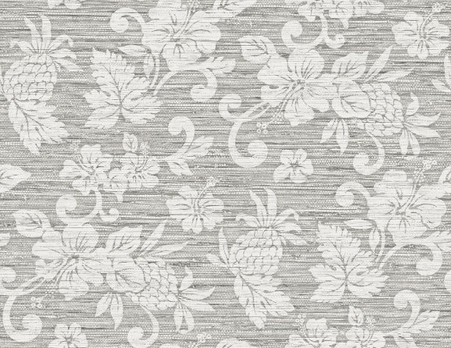Juno - Half Moon Gray Wallcovering | Malibu Wallpaper