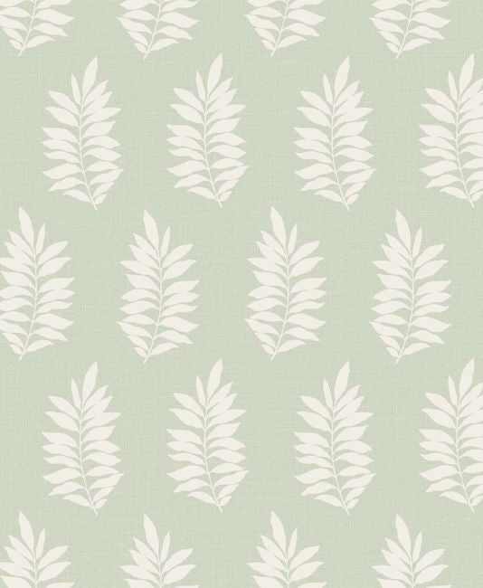 Pinnate - Sage Wallcovering | Malibu Wallpaper