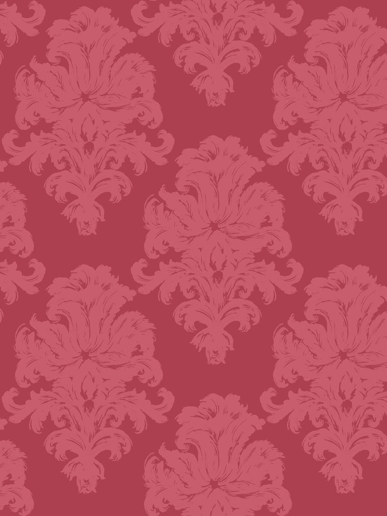 Montserrat - Salmon Pink and Strawberry Wallcovering | Malibu Wallpaper