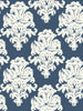 Montserrat - Prussian Blue and White Wallcovering | Malibu Wallpaper
