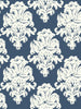 Montserrat - Prussian Blue and White Wallcovering | Malibu Wallpaper