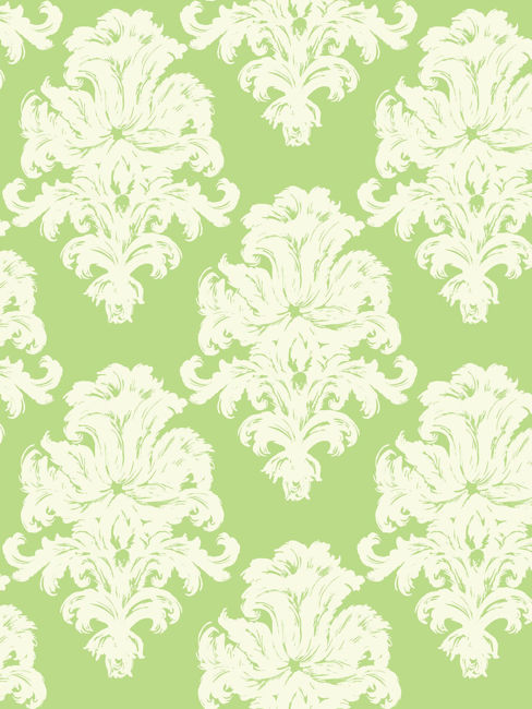 Montserrat - Olive Green and Off-white Wallcovering | Malibu Wallpaper