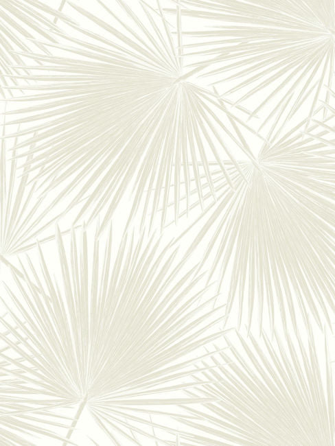Aruba - Linen and White Wallcovering | Malibu Wallpaper