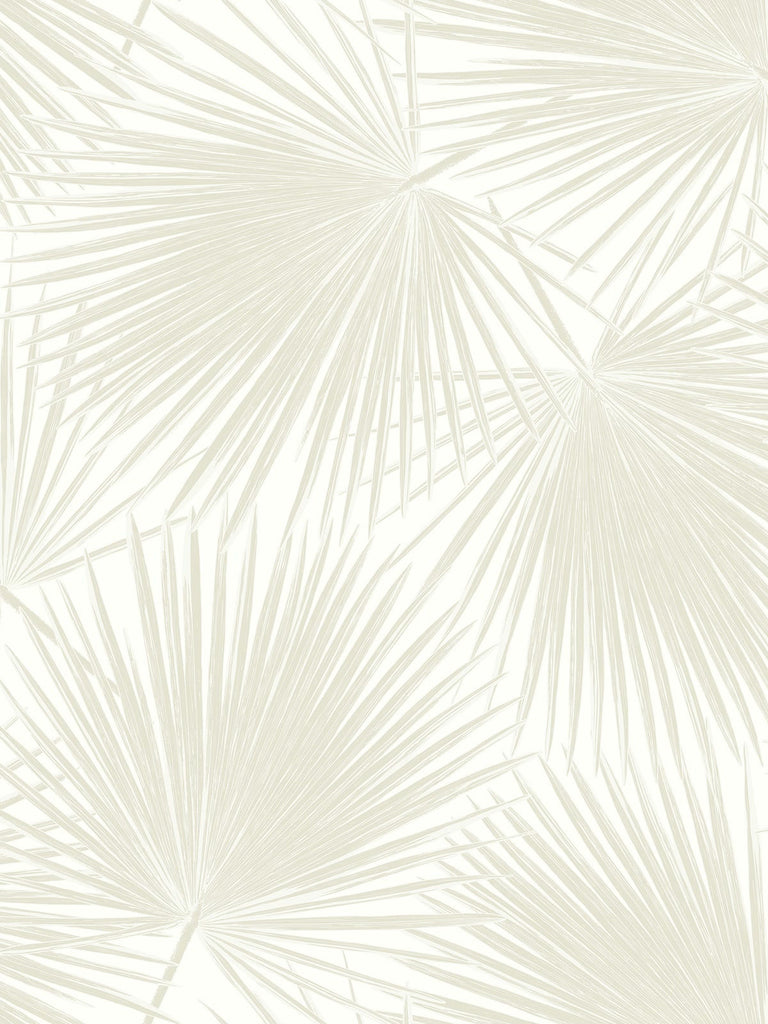 Aruba - Linen and White Wallcovering | Malibu Wallpaper
