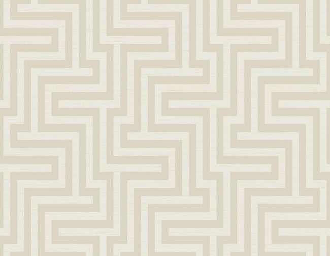 Martinique - Tan and White Wallcovering | Malibu Wallpaper