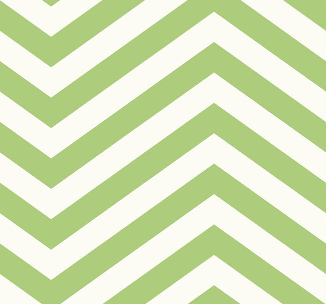 Jamaica Chevron - Lime Green and White Wallcovering | Malibu Wallpaper
