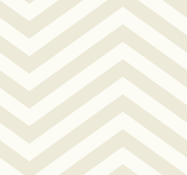 Jamaica Chevron - Tan and White Wallcovering | Malibu Wallpaper