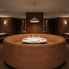 Aragon - Russet Earth Performance Vinyl Upholstered Banquette | Architectural Fabrics