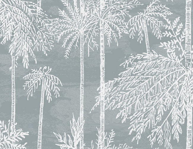 Palm Grove - Seafoam Wallcovering | Malibu Wallpaper