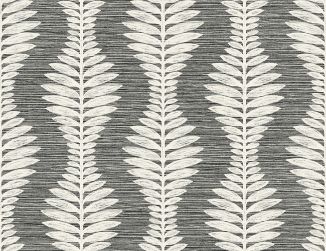 Carina - Black & White Wallcovering | Malibu Wallpaper