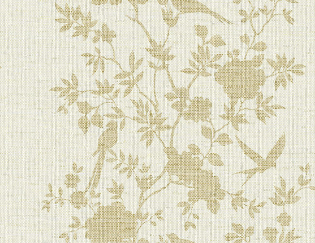 Aloha - Gold Wallcovering | Malibu Wallpaper