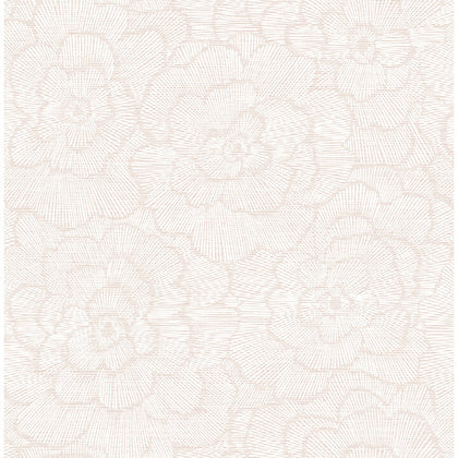 Periwinkle - Pink Residential Wallcovering | Jeffrey Stevens