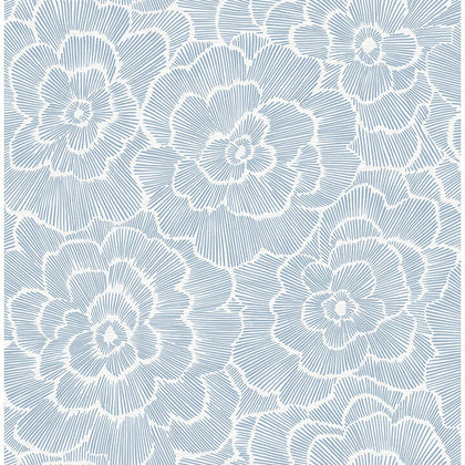 Periwinkle - Blue Residential Wallcovering | Jeffrey Stevens