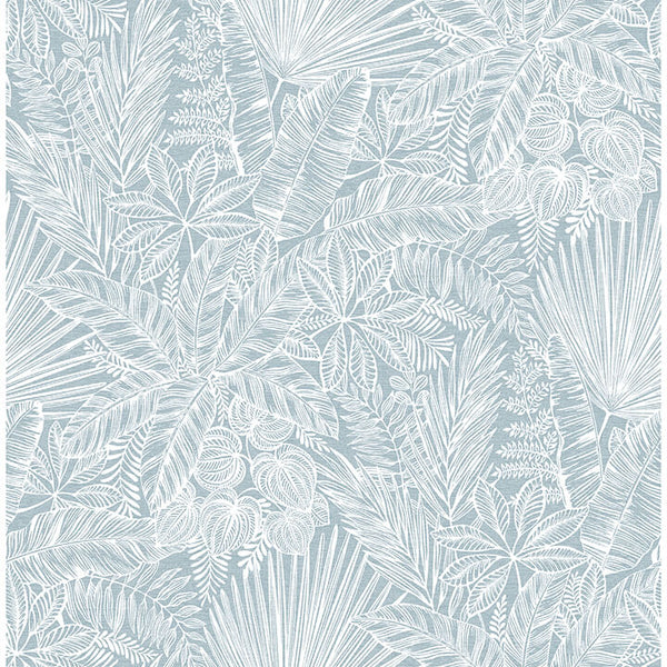 Vita, Blue Wallcoverings | Malibu Wallcovering