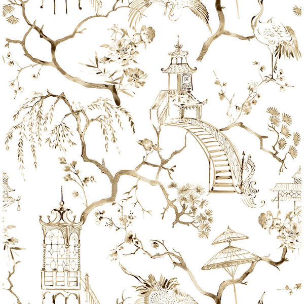 Serena, Coffee Wallcoverings | Malibu Wallcovering