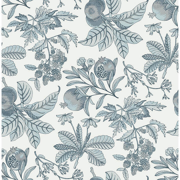 Cecilia, Light Blue Wallcoverings | Malibu Wallcovering