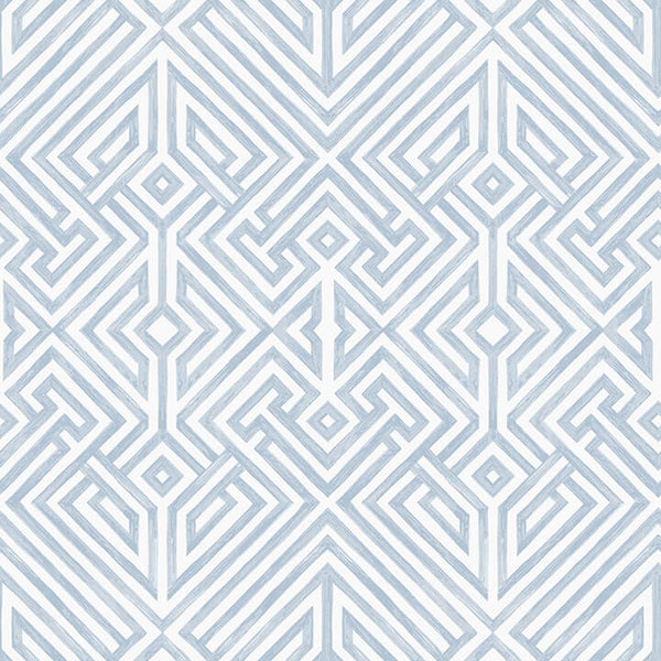 Lyon, Blue Wallcoverings | Malibu Wallcovering