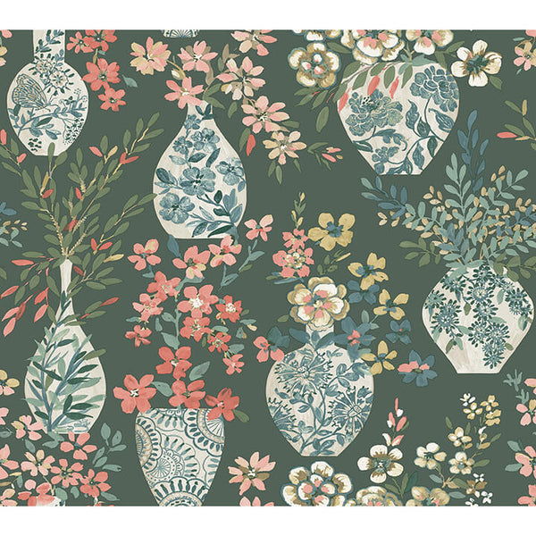 Harper, Green Wallcoverings | Malibu Wallcovering