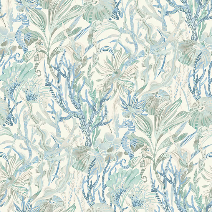 Kelp Garden, Light Blue