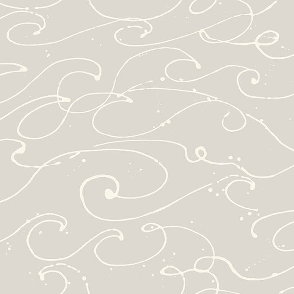 Kuroshio, Taupe Wallcoverings | Malibu Wallcovering