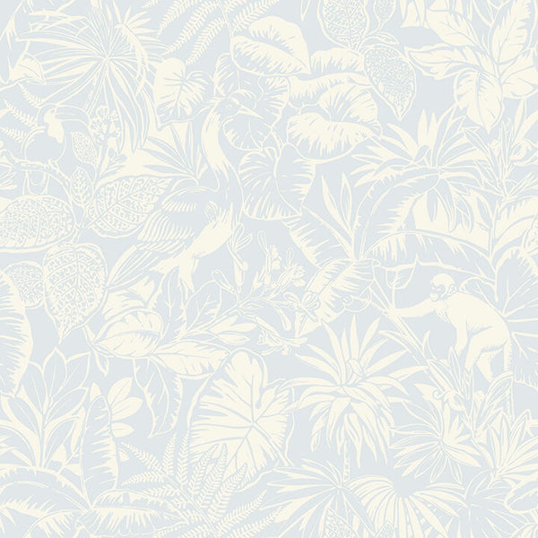 Corcovado, Light Blue Wallcoverings | Malibu Wallcovering