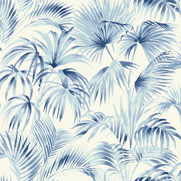 Manaus, Blue Wallcoverings | Malibu Wallcovering