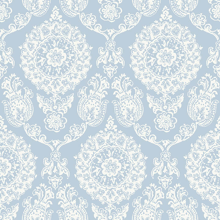 Helm Damask, Light Blue