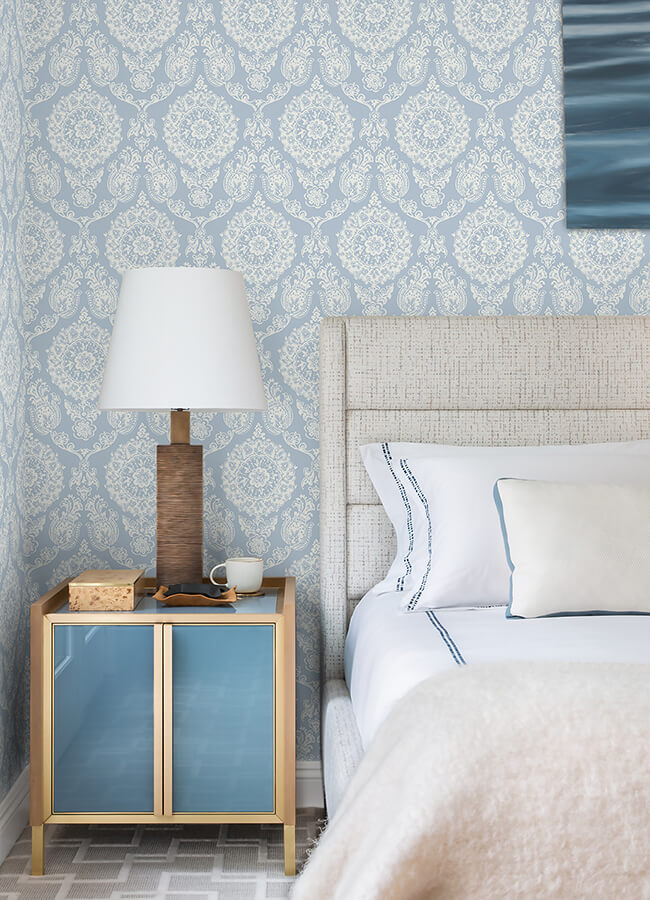 Helm Damask, Light Blue