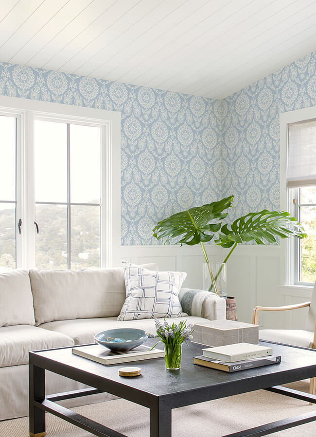 Helm Damask, Light Blue