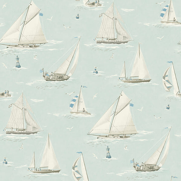 Leeward, Aqua Wallcoverings | Malibu Wallcovering