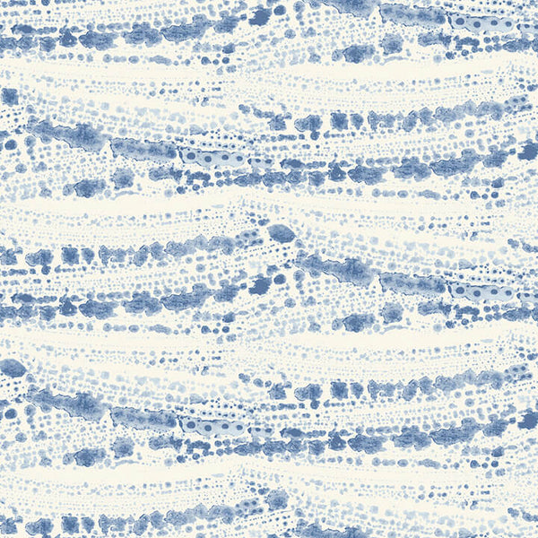 Rannell, Navy Wallcoverings | Malibu Wallcovering