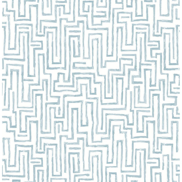 Ramble, Blue Wallcoverings | Malibu Wallcovering