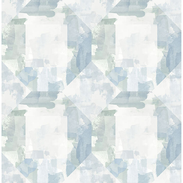Perrin - Blue Residential Wallcovering | Jeffrey Stevens