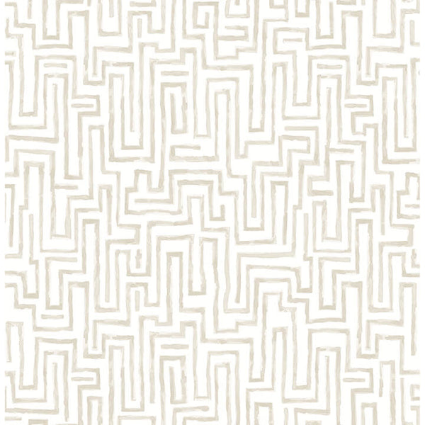 Ramble, Taupe Wallcoverings | Malibu Wallcovering