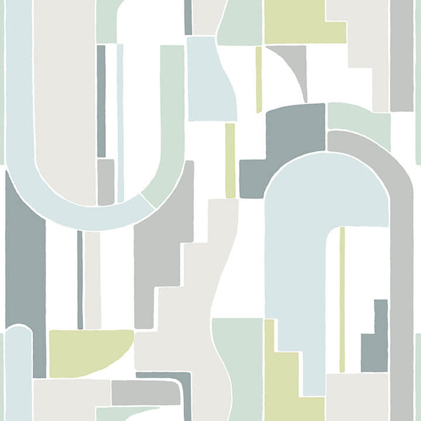 Odele, Sky Blue Wallcoverings | Malibu Wallcovering