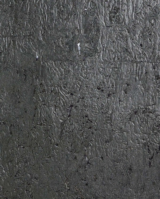 Specialty Grasscloths & Veneers Moon Rock Cork Gun Metal Wallcoverings