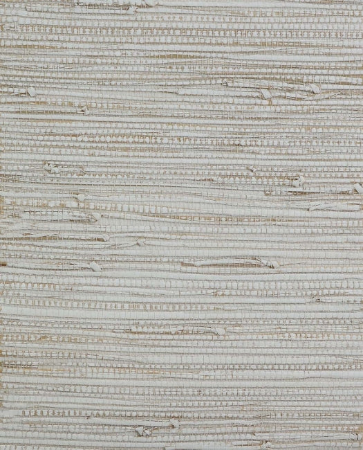 Specialty Grasscloths & Veneers Malia Grass and Natural Fibers Raw Cotton Wallcoverings