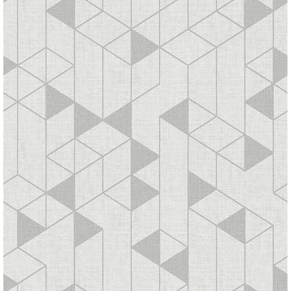 Fairbank - Silver Residential Wallcovering | Jeffrey Stevens